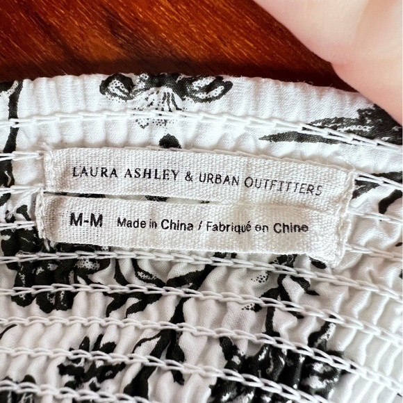 Laura Ashley x Urban Outfitters Penelope Toile Puff Sleeve Baby Doll Dress med - Picture 10 of 15